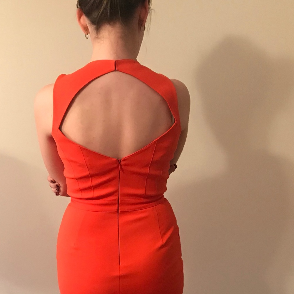 STUNNING Coral Tamara Mellon Dress worn once! Sz 6